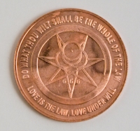 Aleister Crowley 2012 commemorative Coins