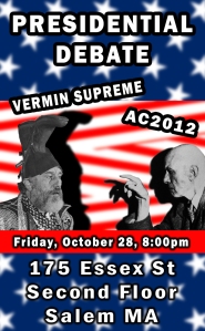 Aleister Crowley 2012 Vermin Supreme Debate poster